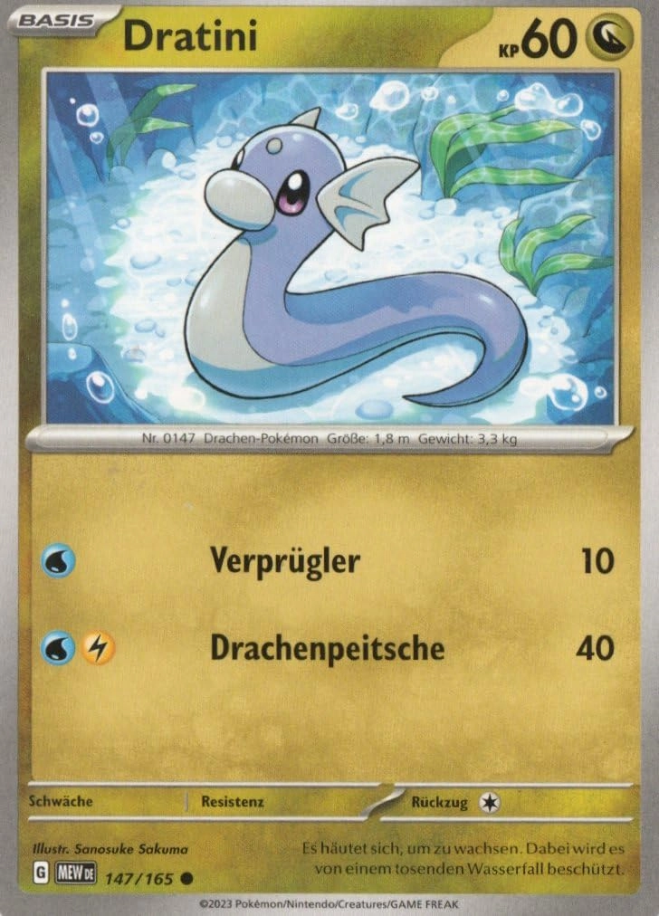 MZTCG Dratini MEW 147-151 - German
