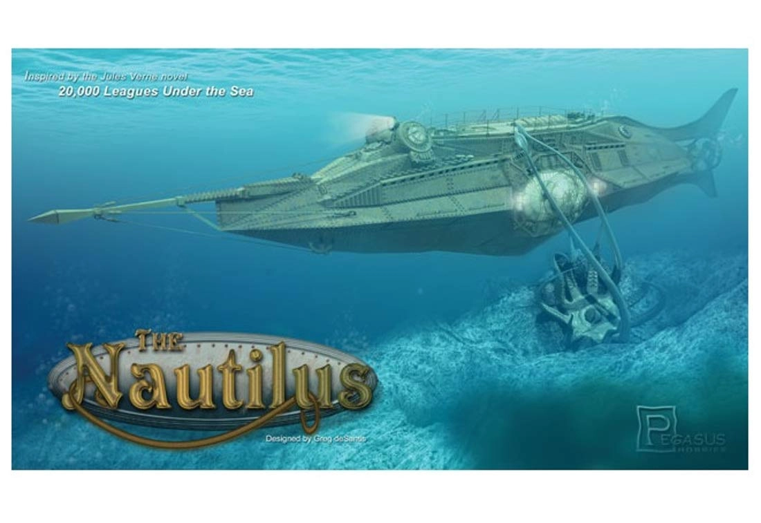 Pegasus The Nautilus Submarine Model Kit - 1:144