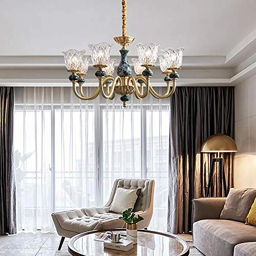 Retro Ceramic Light Luxury Chandelier