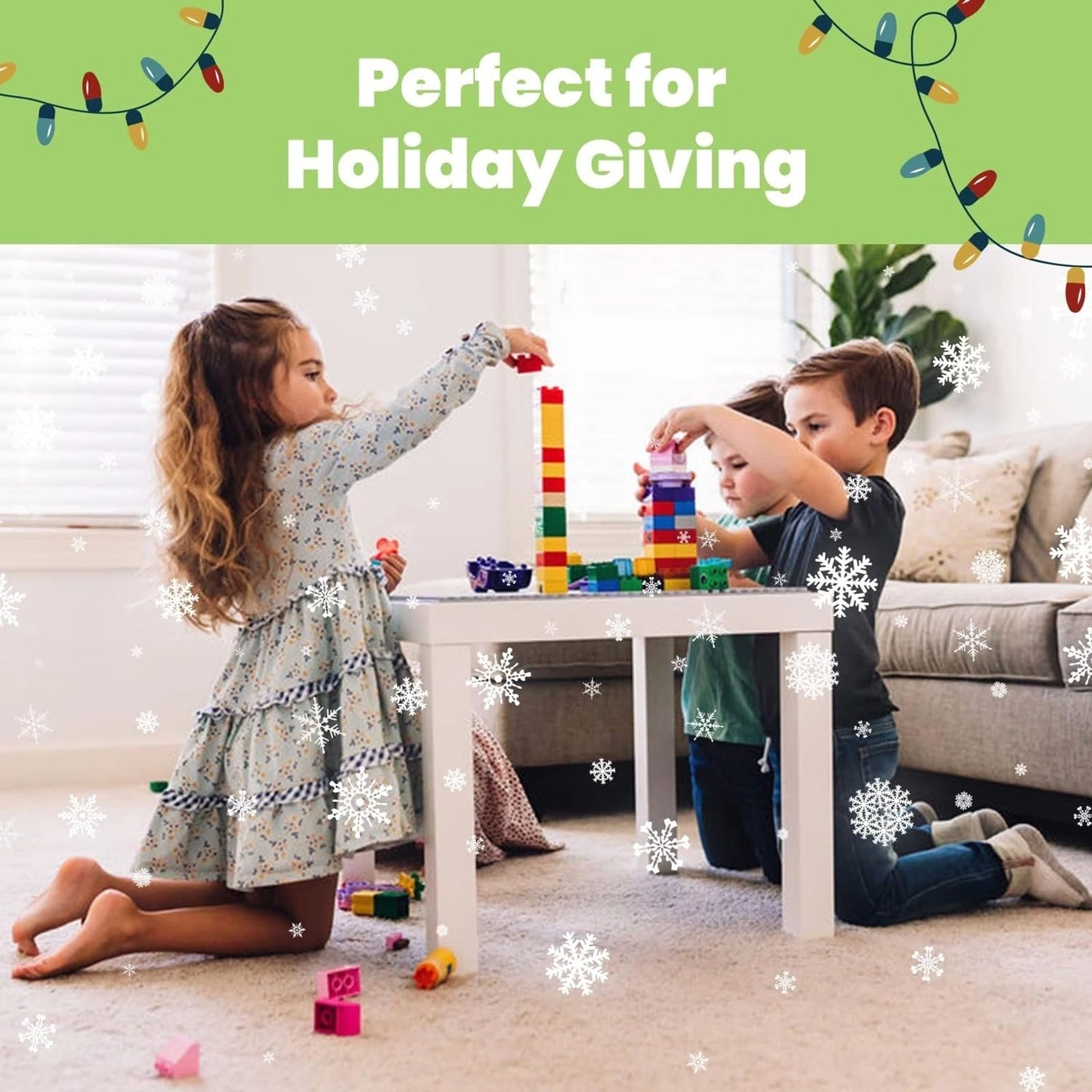 Peel-and-Stick Building Baseplates - 4-Pack 10 x 10 in Gray