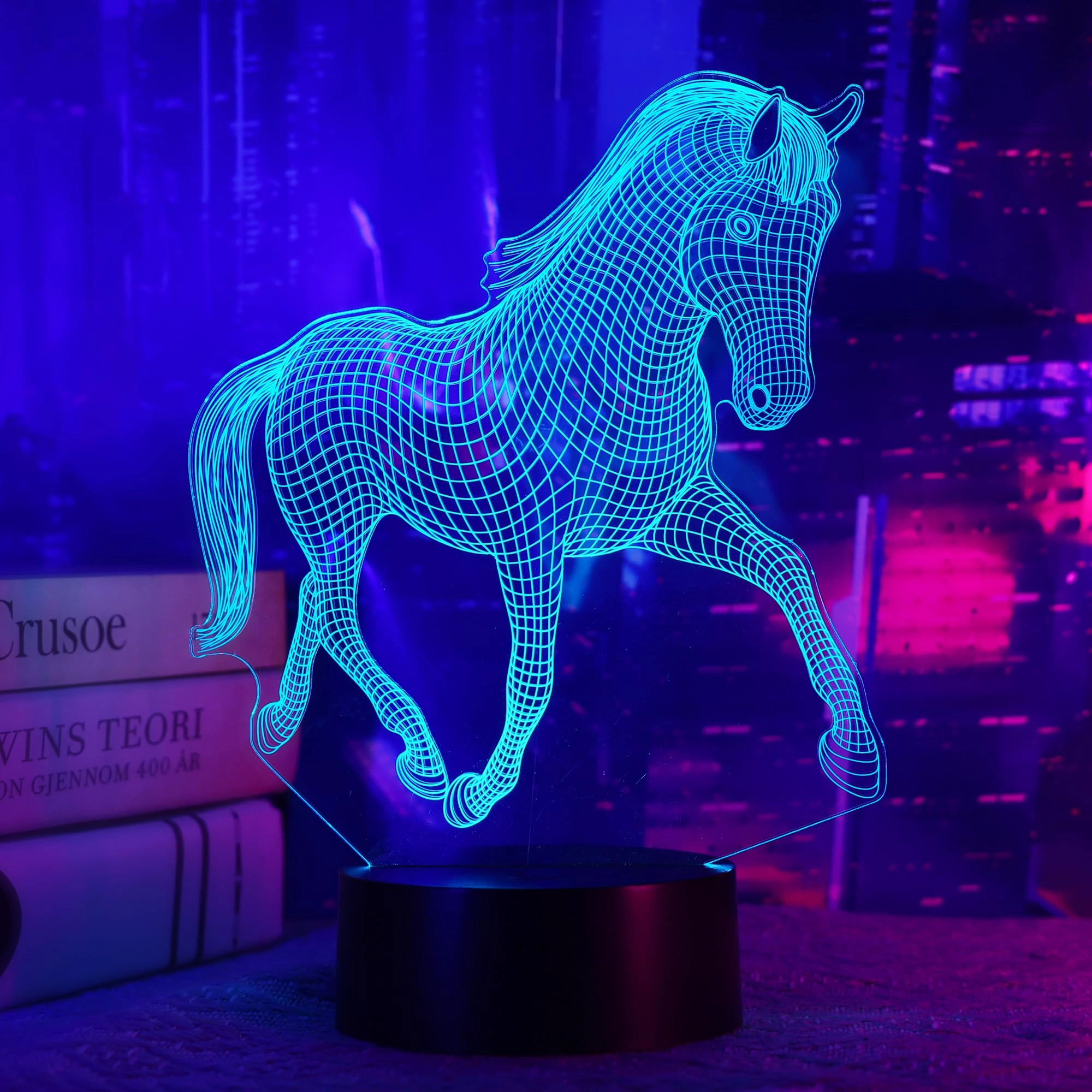 okiyid 3D Illusion Lamp - Night Light 16 Color