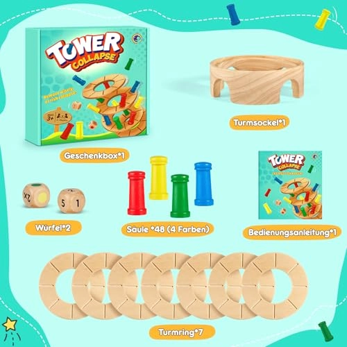 Wooden Board Game - 4 - 18 years 48 pieces