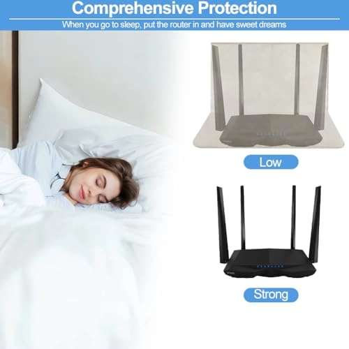 WiFi Router Cover - 14x16 Inches Copper Nickel Fabric