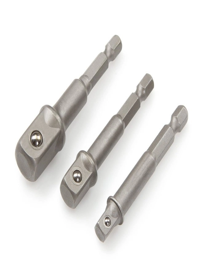 Mass Pro Hex Drive Bit Socket Adapter - 3 Pcs