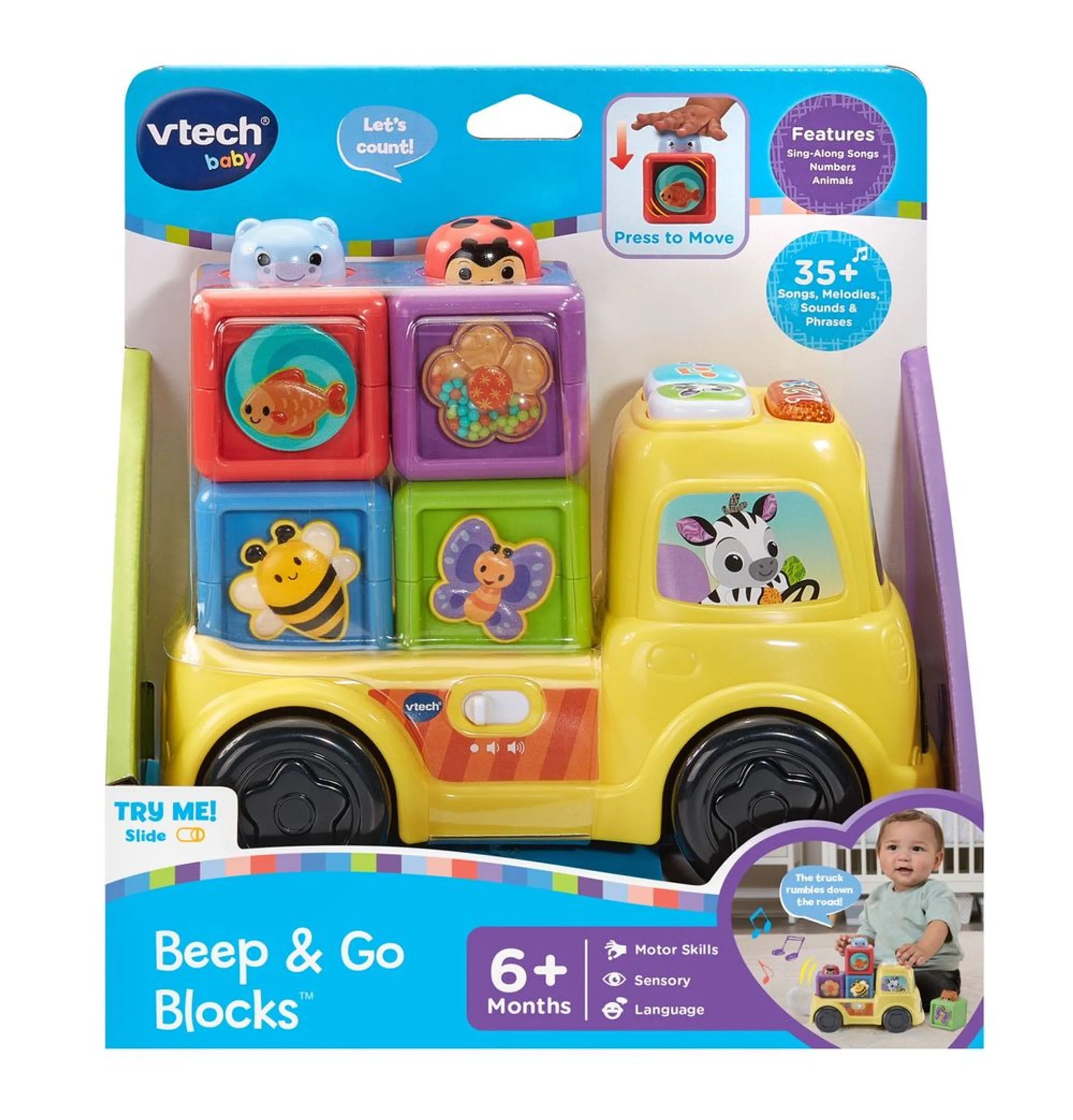 Pop A Block Truck - 6 months+ 4 pieces
