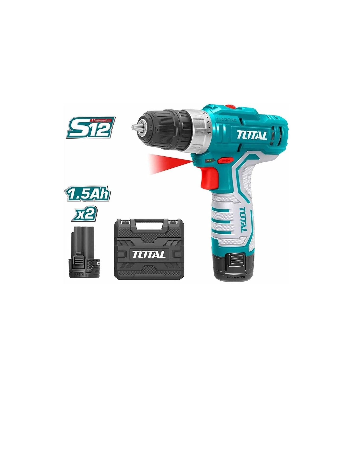 Cordless Drill 12V - 3 Amp Hours