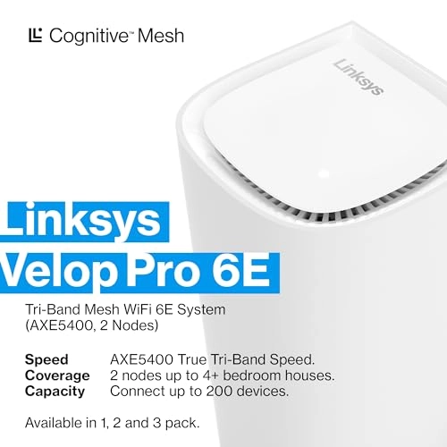 Velop Pro 6E - 802.11ac, 802.11ax, 802.11b, 802.11g, 802.11n 2 Pack