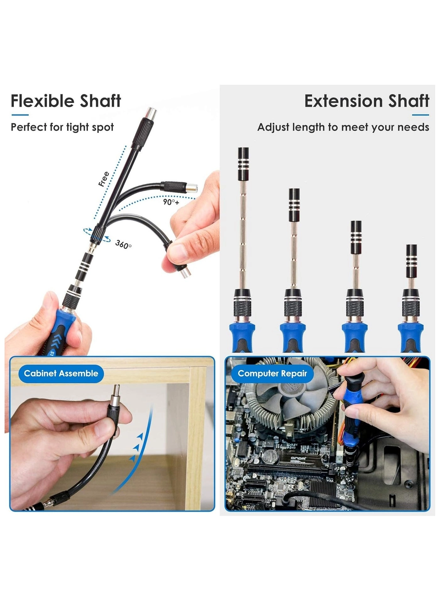 Upgrade Slotted and Phillips Screwdriver Set (142 Pcs)