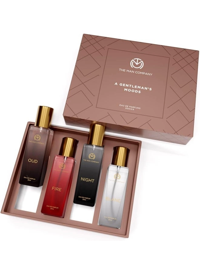 The Man Company Blanc - 20ml + Night - 20ml + Fire - 20ml + Oud - 20ml