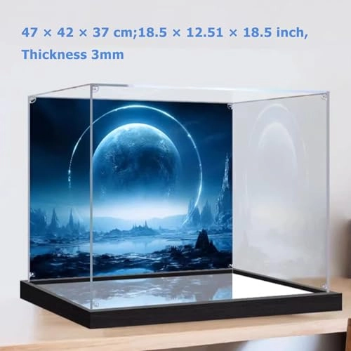 Acrylic Display Box for LEGO 75382 TIE Interceptor Aircraft - 3mm thickness