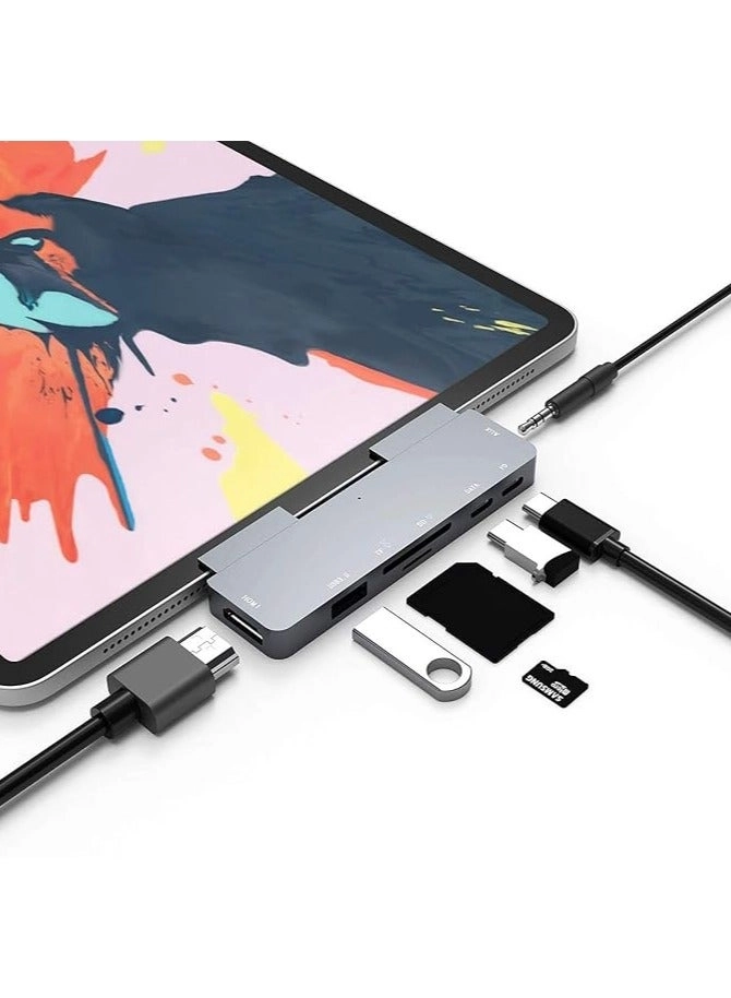 GE USB C Hub - 7-in-1 4K HDMI USB-C PD