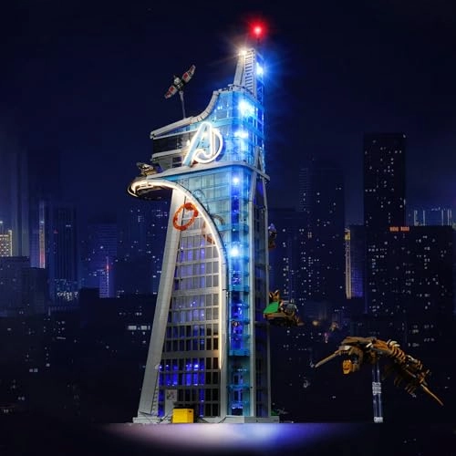 LED Light Kit for LEGO 76269 Marvel Avengers Tower - ABS Copper 1