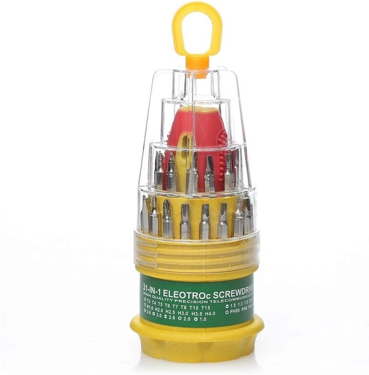 JK-6036B Magnetic Slotted and Phillips Screwdriver Set (31 Pcs)