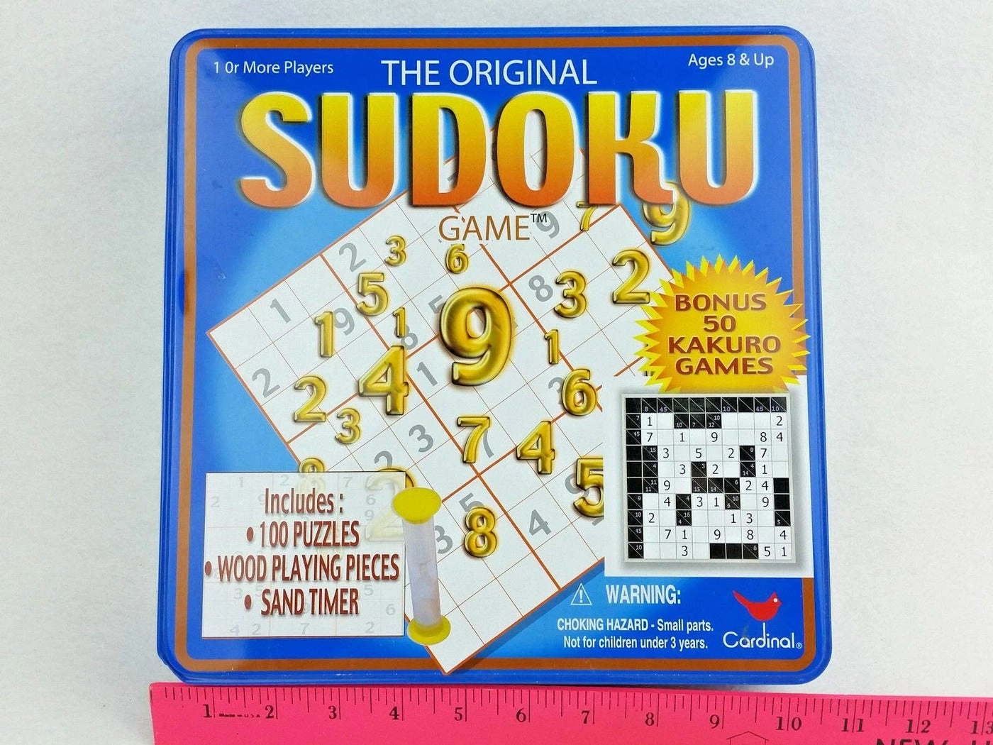 Cardinal Sudoku/Kakuro Puzzle - 100 Games Wood Pieces