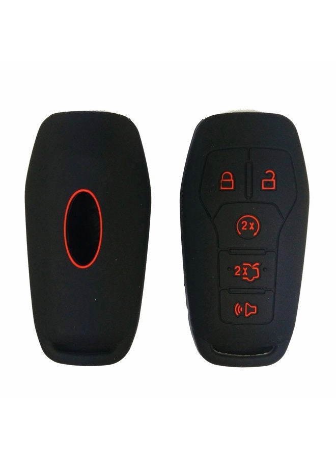 Silicone Key Fob Cover - Ford Explorer Edge Mustang F-150 Fusion Lincoln MKZ MKC 2015 2016 2017