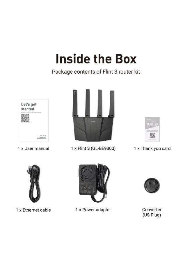 Flint 3 - 9000 Mbps Wi-Fi 7