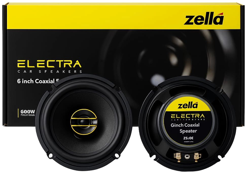 ZELLA Coaxial Car Speaker - 6-Inch
