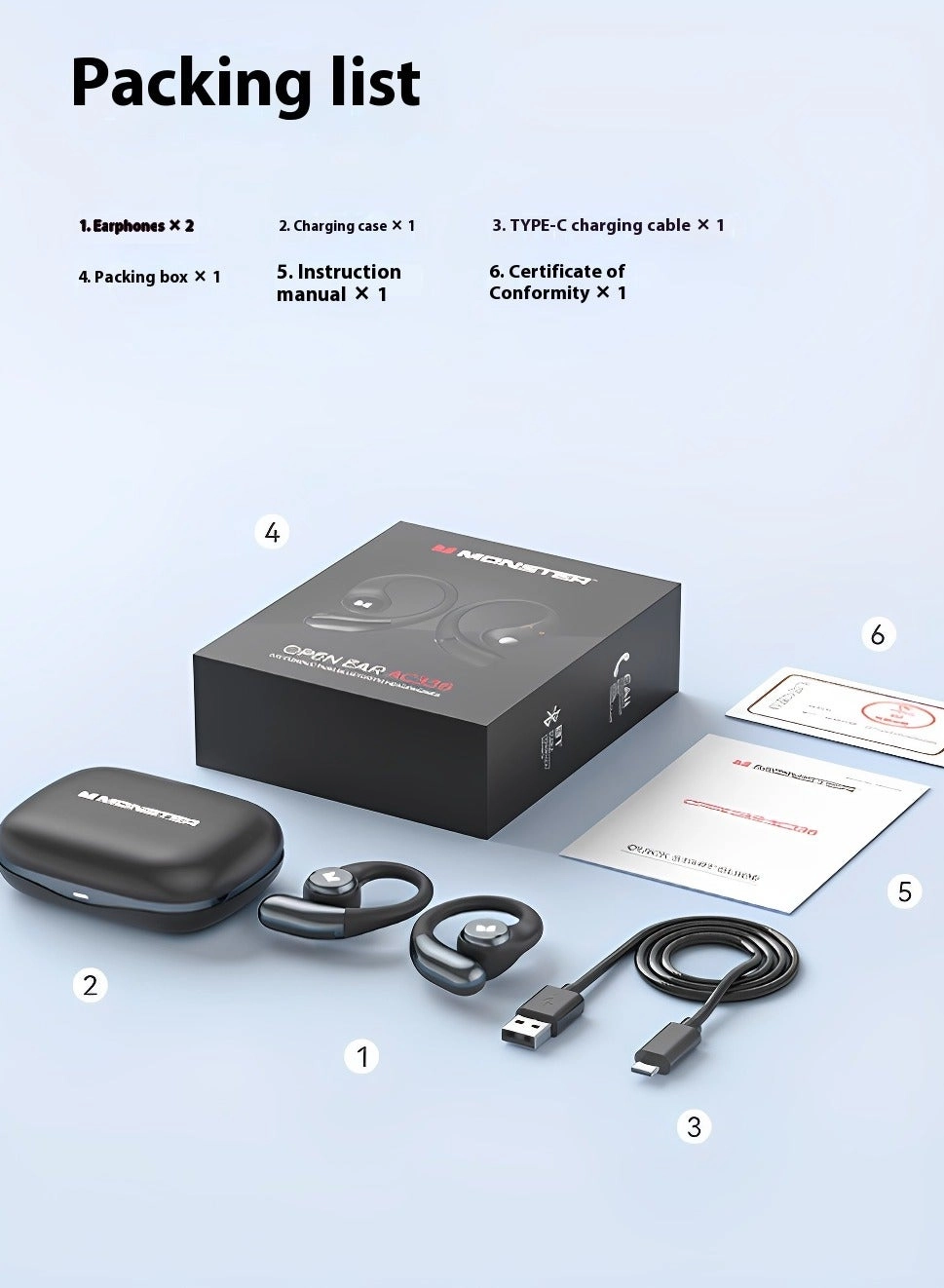 Open Ear AC336 Wireless Headphone