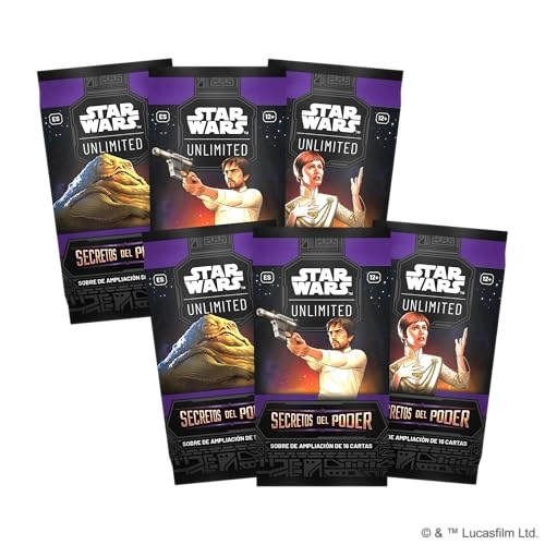 Star Wars Unlimited: Secrets of the Force - Pre-Release Box 6 Envelopes Spanish