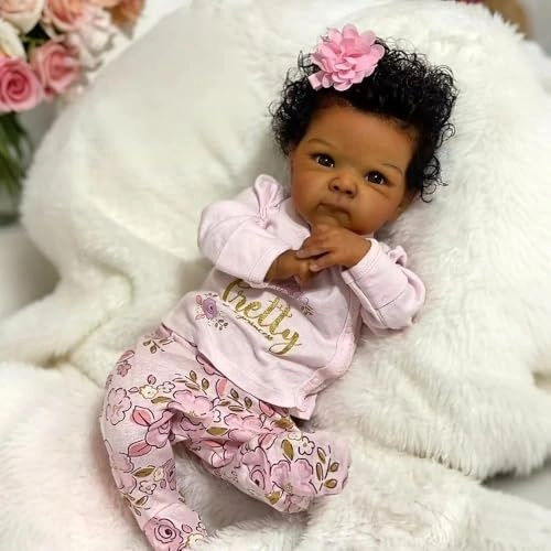 Reborn Baby Doll - 20 Inch Vinyl Silicone African American Ages 3+