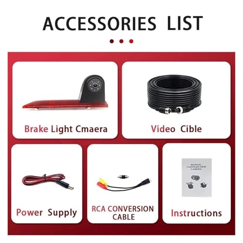 Tailgate Handle Backup Reverse Camera - Night vision RCA 1920*1080