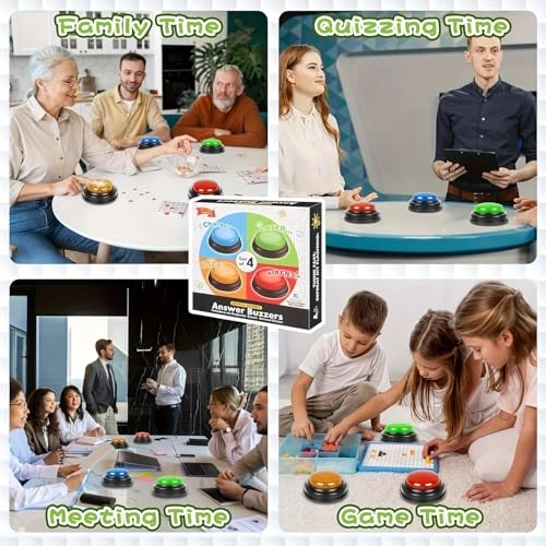 Answer Buzzer - English 14 years and up 4 Pack