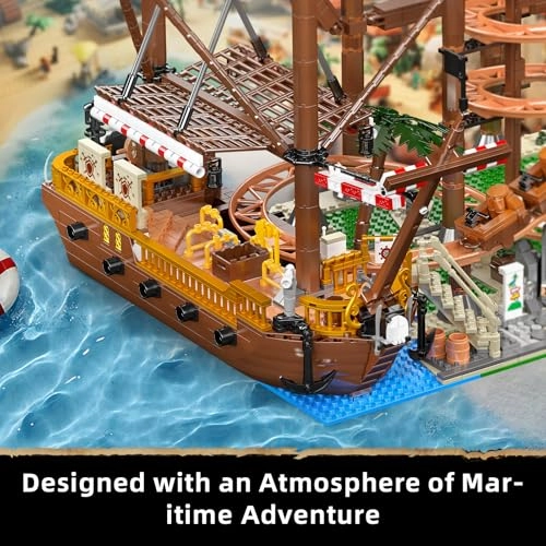 Roller Coaster and Pirate Ship Construction Set (11013) - Amusement Park