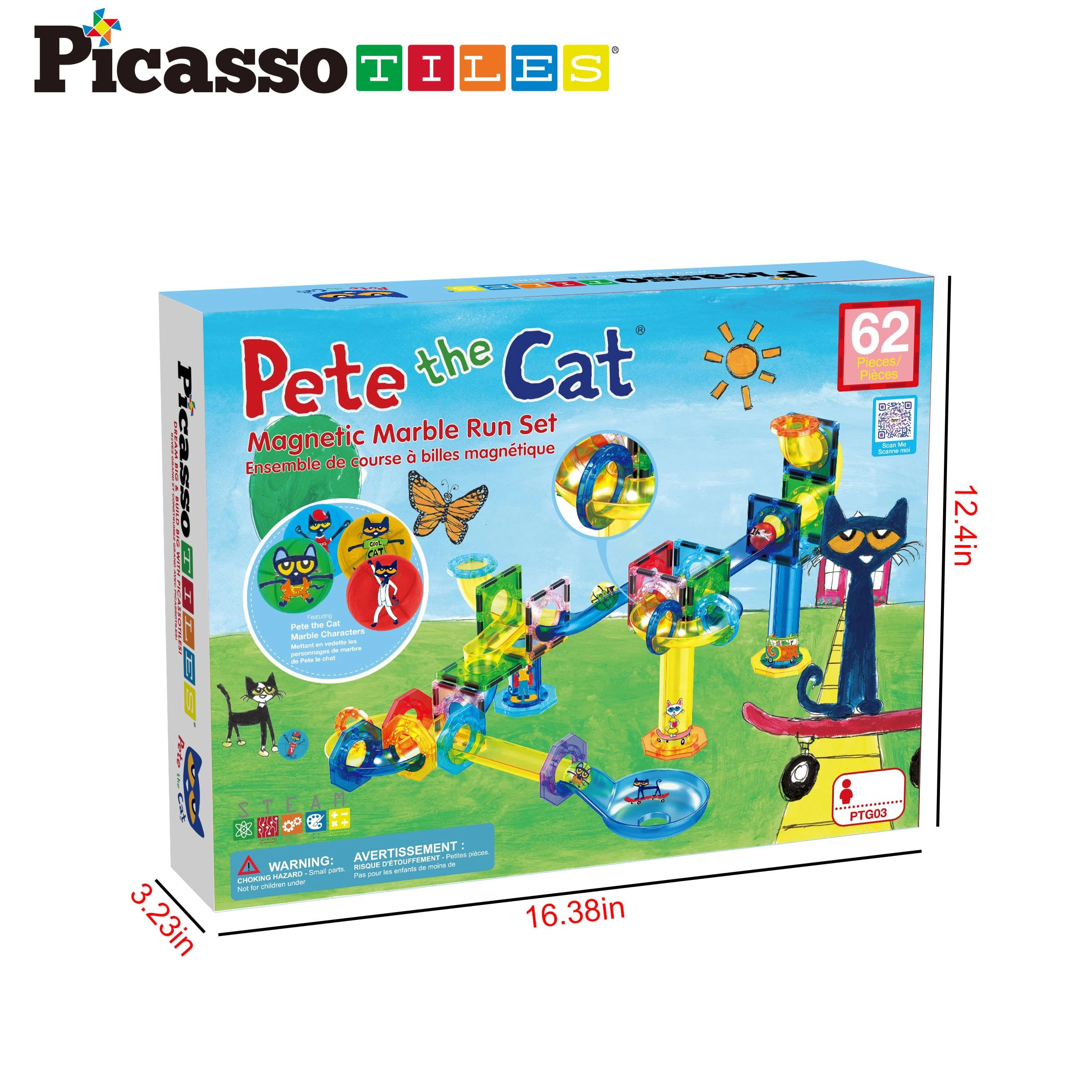 Pete the Cat Marble Maze - Architecture 62pcs