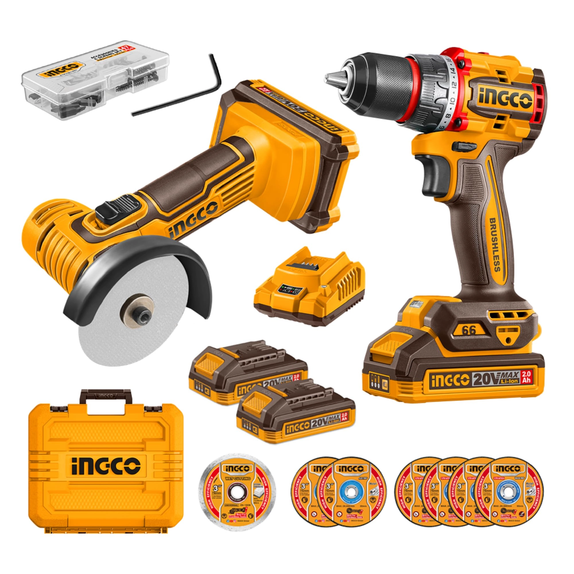 Ingco CDLI206681 - 66NM + CAGLI7601 - 76mm