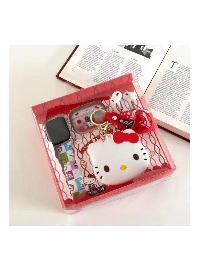 Smart Watch - Hello Kitty + Airpods + Keychain