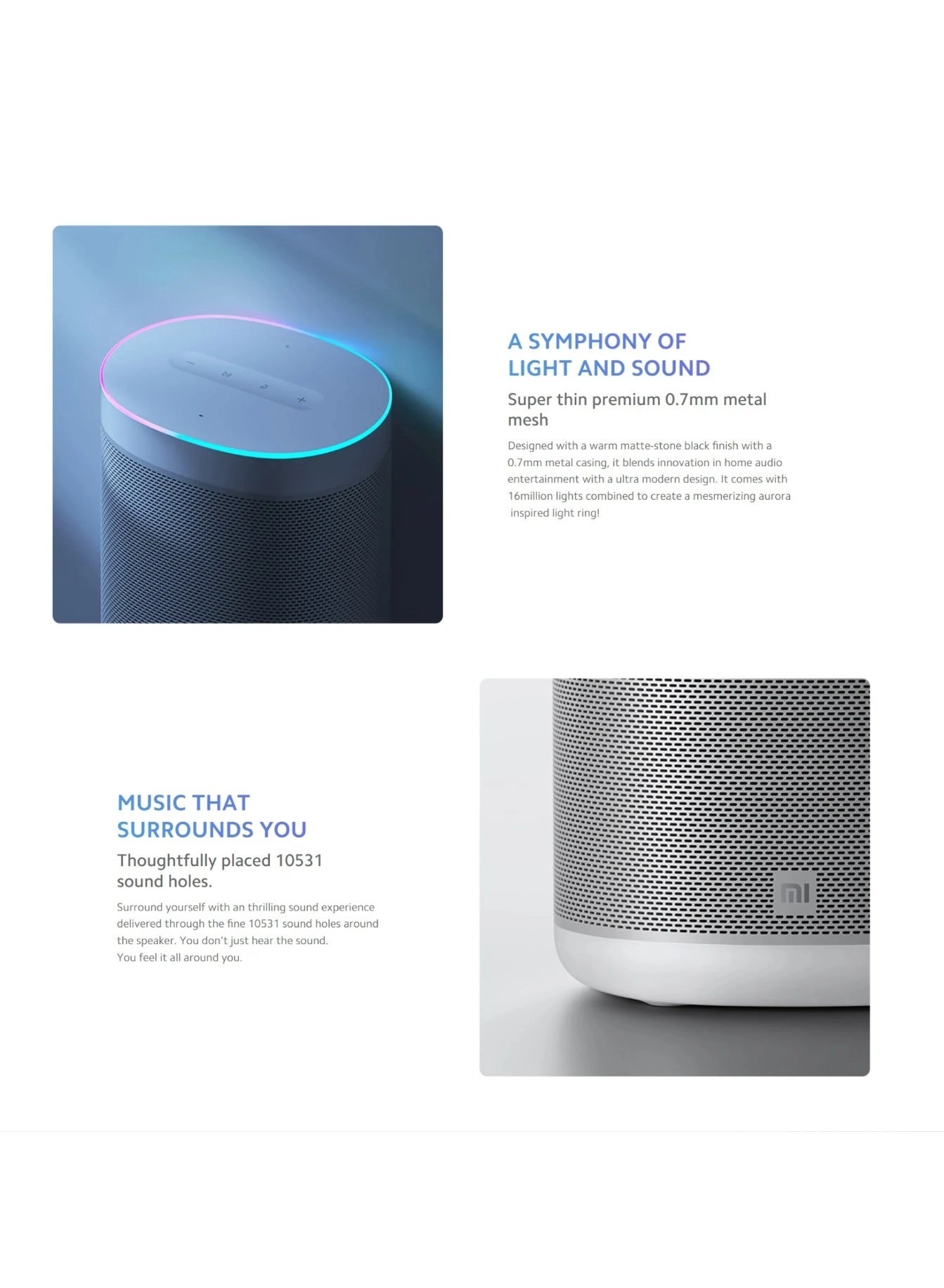 Mi Smart Speaker - Google Assistant White