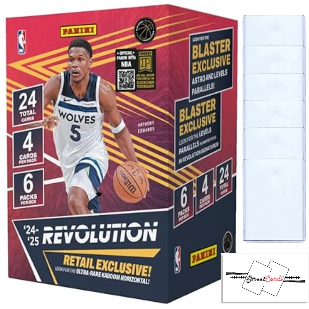 StreetCards Revolution Basketball Blaster Box - 24pcs + Toploaders - 6pcs + Magnet