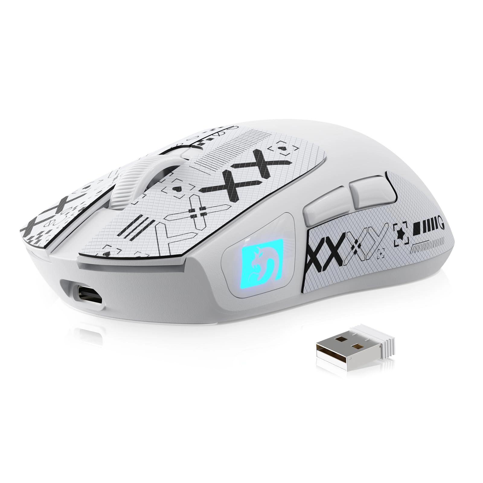 M4 Superlight Gaming Mouse - 2.4G/Bluetooth/Wired