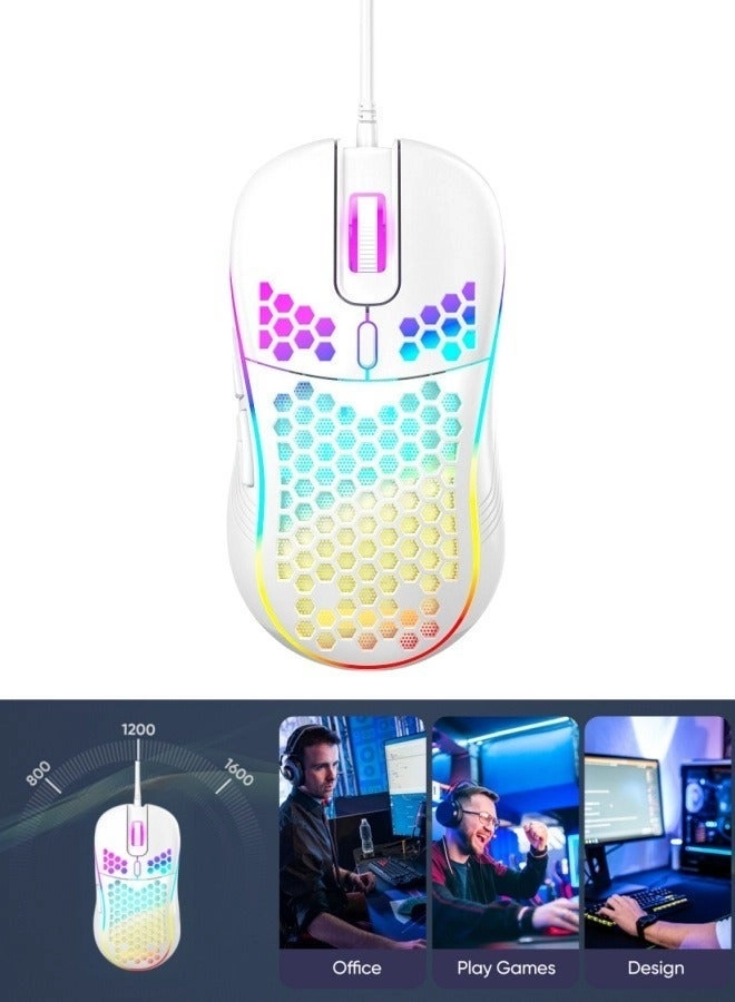 BESTPEAK Honeycomb Gaming Mouse - Wired