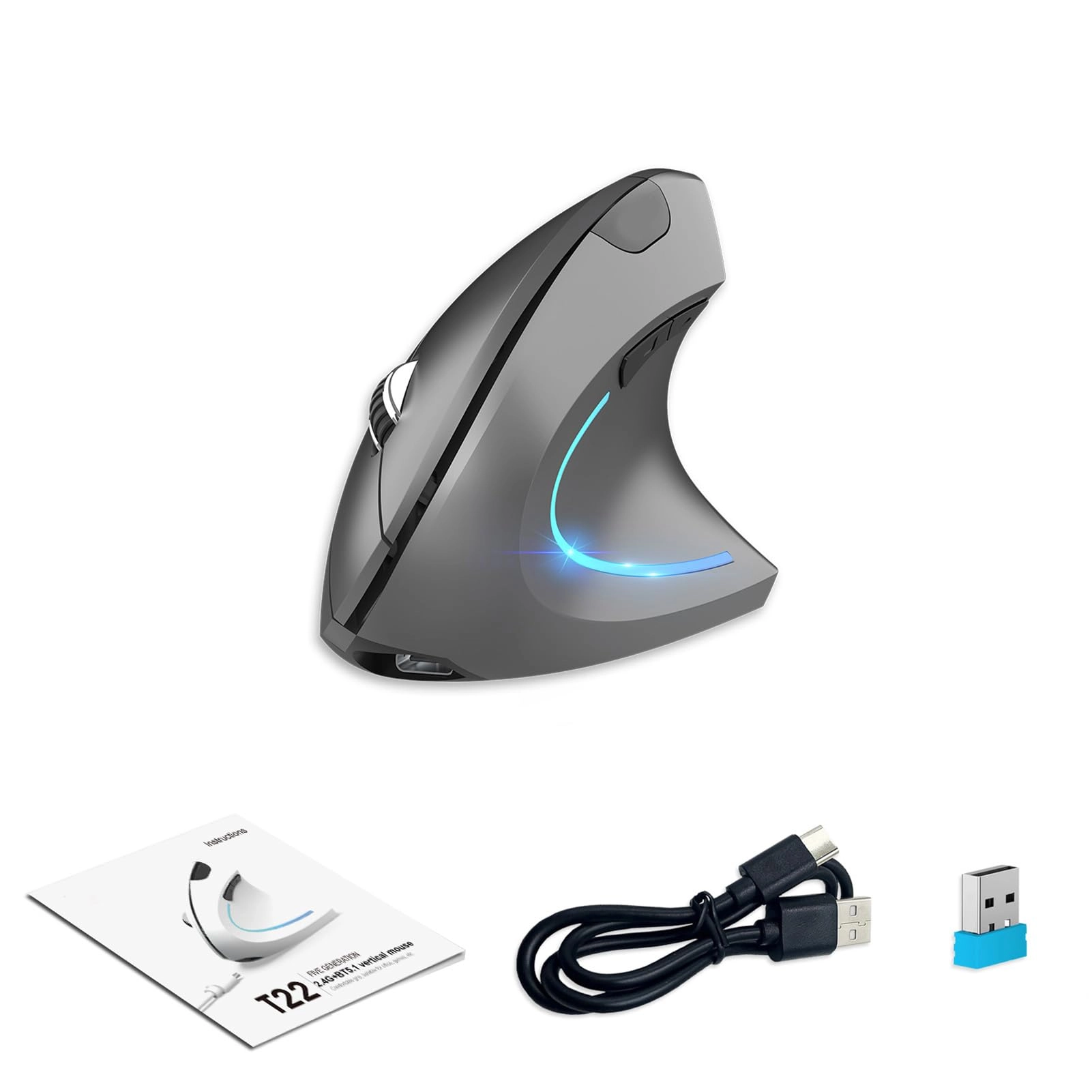 Wireless Dual Mode Mouse - 2.4G BT5.1