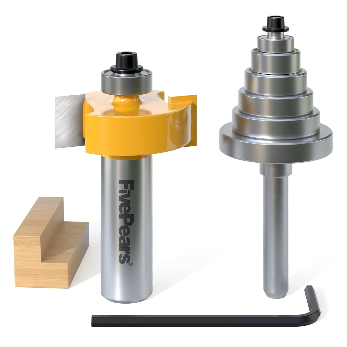 Rabbet Router Bit - 1/8" 1/4" 5/16" 3/8" 7/16" 1/2" 1/4 Inch