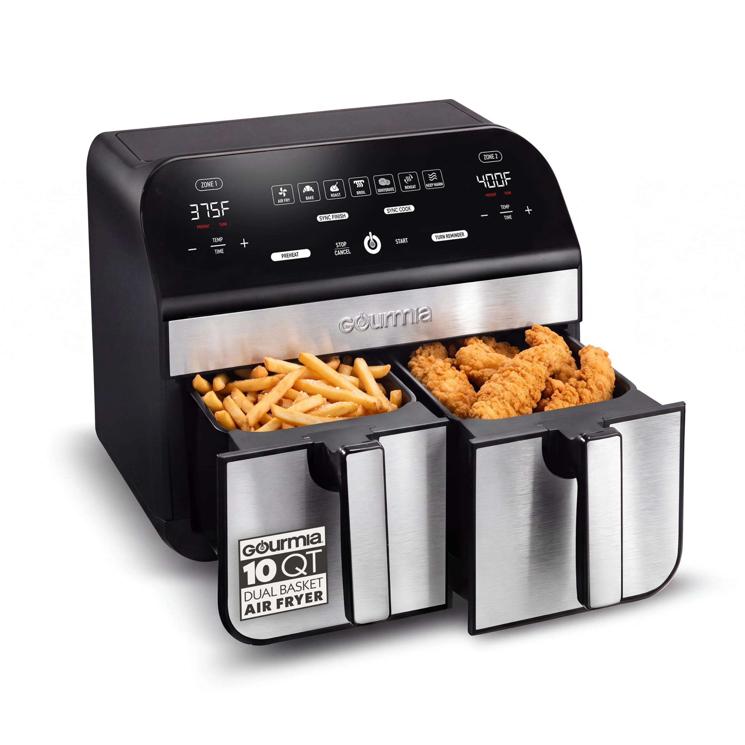 Gourmia Dual Basket GAF966