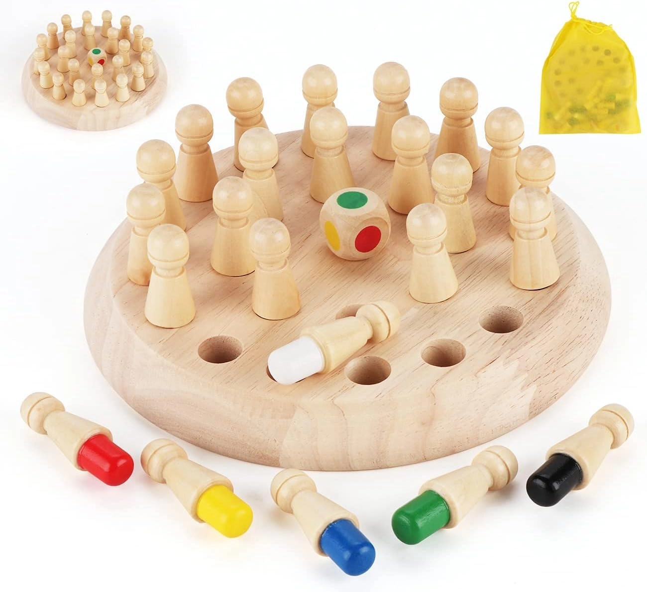 Anstore Memory Game - Wood Multi-color