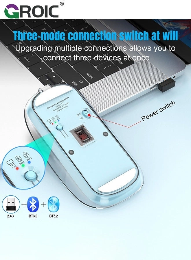 LED Slim Silent Mouse - Wireless