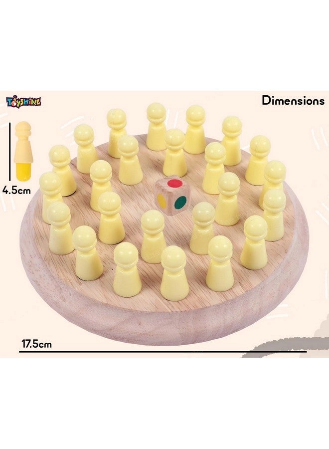 Memory Matching Brain Teasers - Wooden Plastic Coins 3+ Age