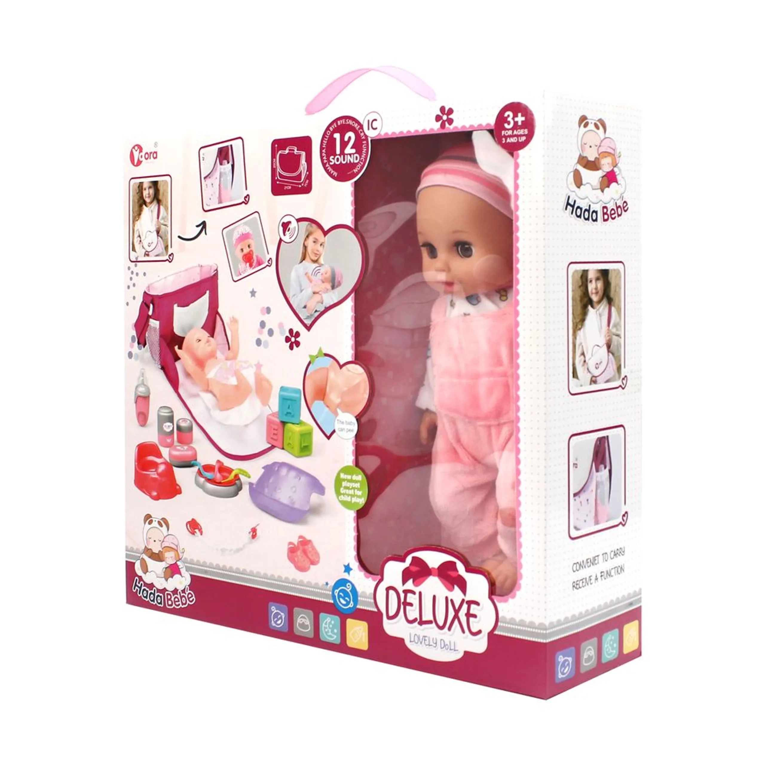 Baby Doll Playset - Interactive Accessories Ages 3+