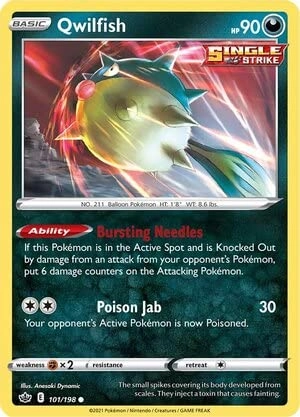 Pokémon Pokemon Qwilfish 101/198 - English