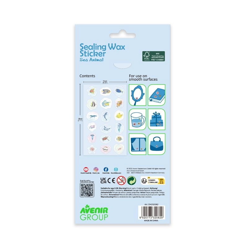 Sea Animal Activity Sticker Book 18 pcs