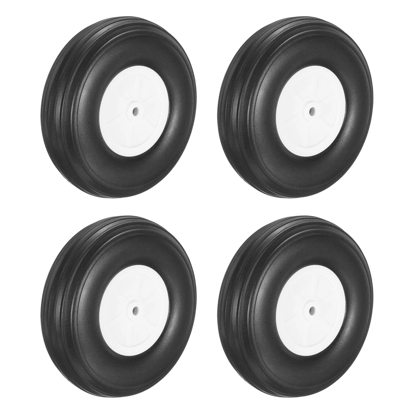 SourcingMap RC Airplane Wheels - 4.4" OD 3.0 count