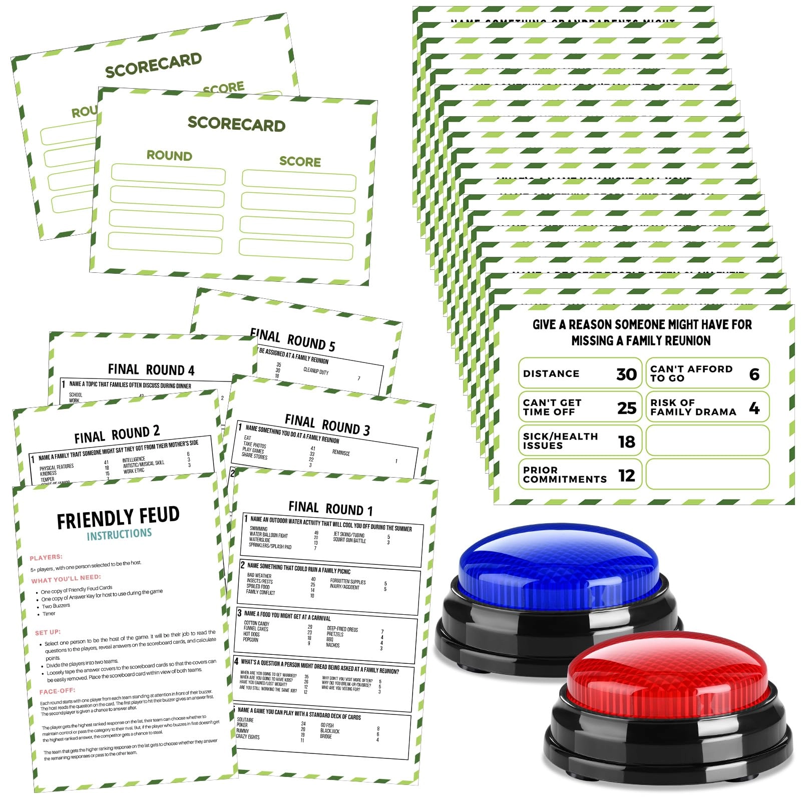 Humyoun Retirement Friendly Feud Game Set - Adult 20