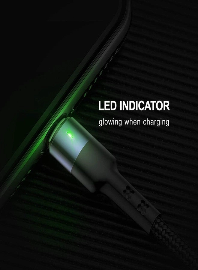 Charge Cable Micro USB to Type C 0.3m Braided (2-Pack)