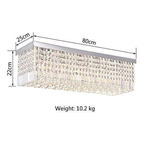 Modern Crystal Chandelier - Dimmable