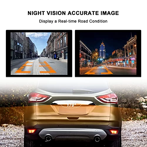 Rear View Backup Camera - Fits Ford Escape 2014 2015 2016 170-degree IP68