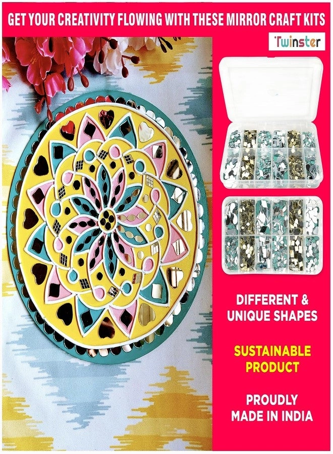 Mirrors for Craft Work - 1300 Total Pieces