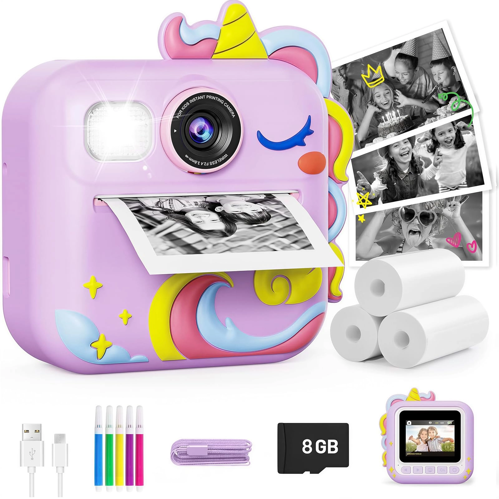 KOKODI CP02 - Kids Instant Camera Purple
